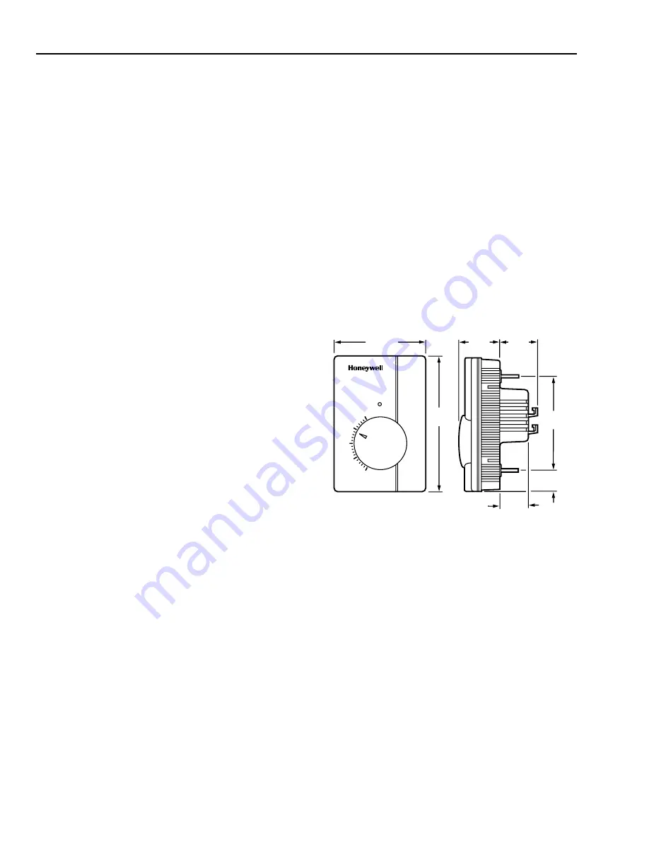 Honeywell T4800A Product Data Download Page 2