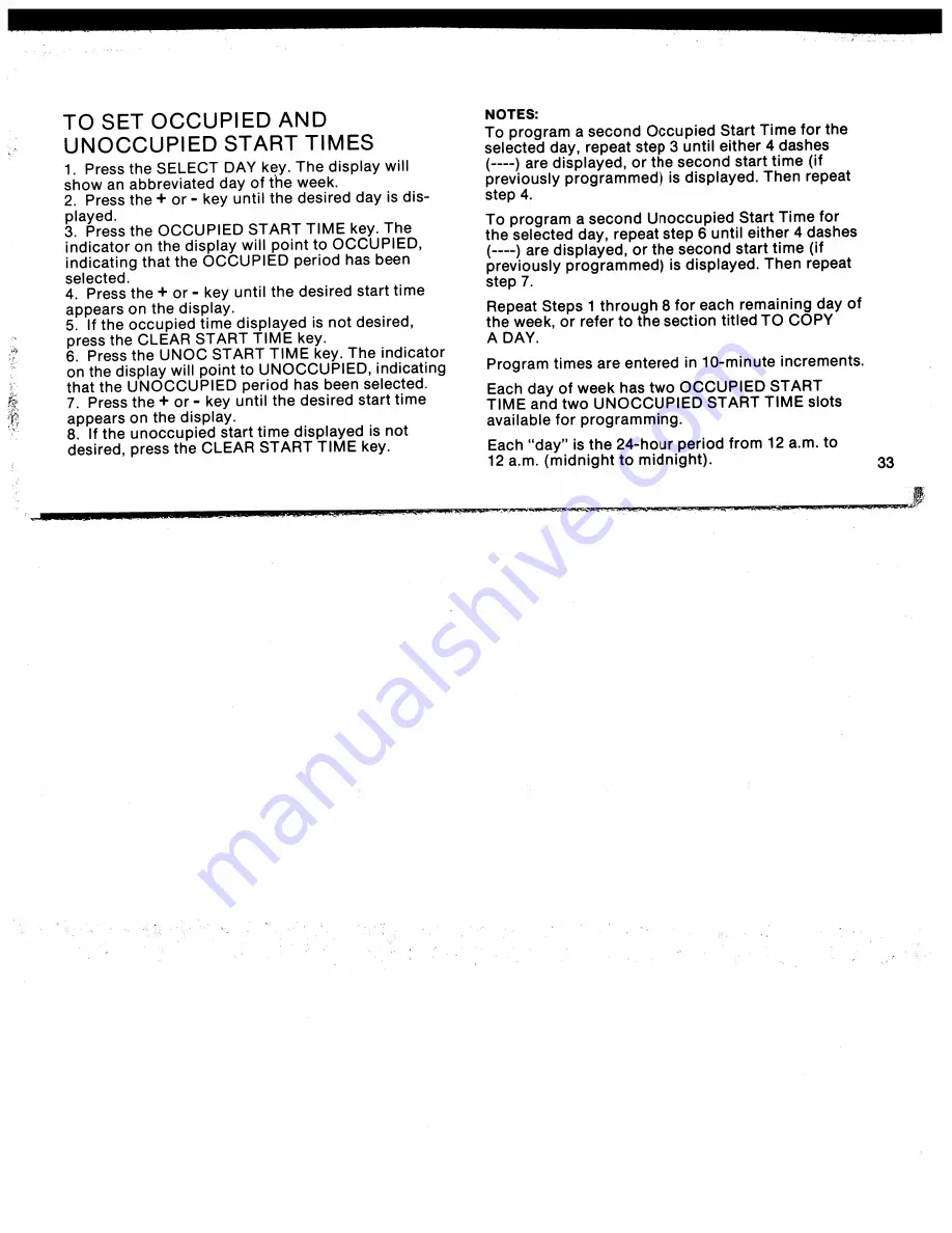 Honeywell T7200 Owner'S Manual Download Page 33