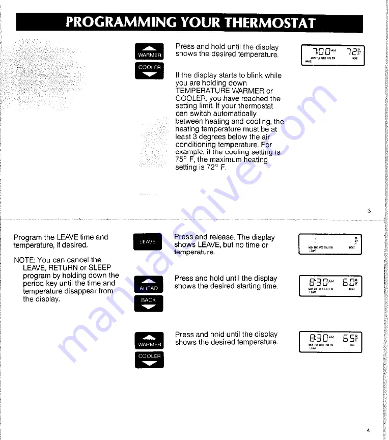 Honeywell T8611 Owner'S Manual Download Page 4