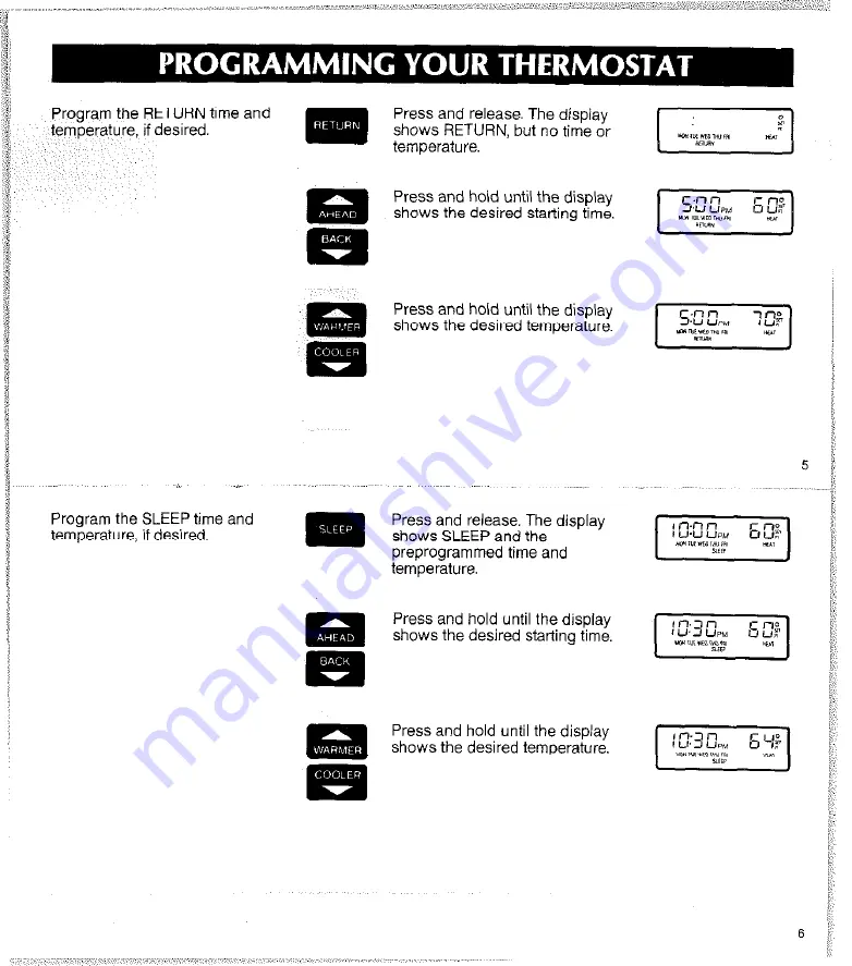 Honeywell T8611 Скачать руководство пользователя страница 5