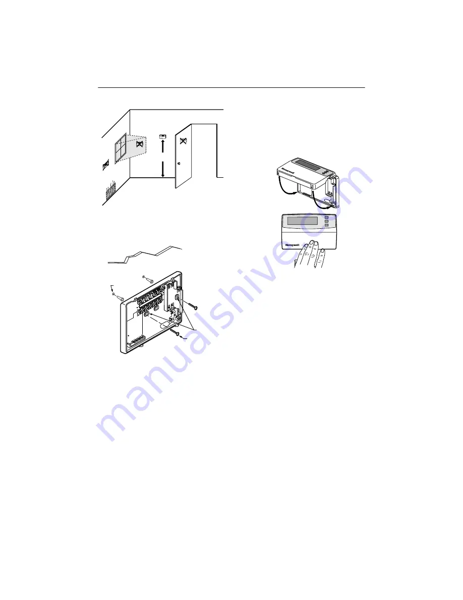 Honeywell T8665A Chronotherm IV Installation Instructions Manual Download Page 2