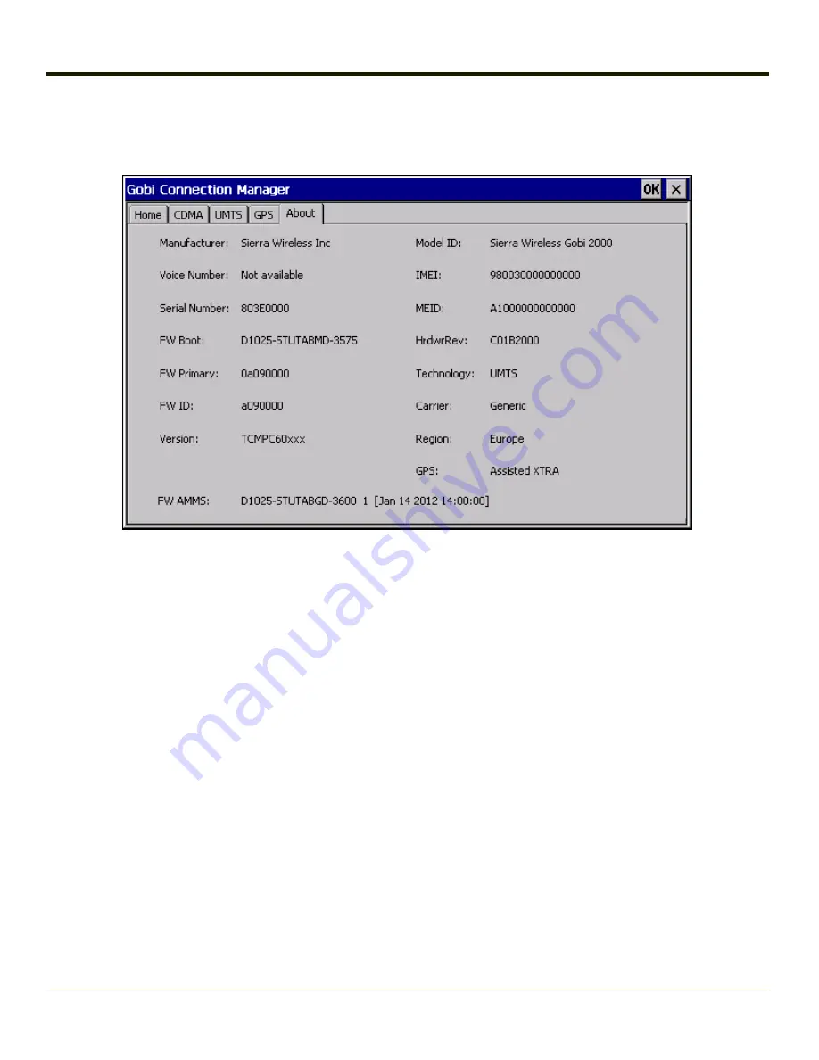 Honeywell THOR VM1 Reference Manual Download Page 175