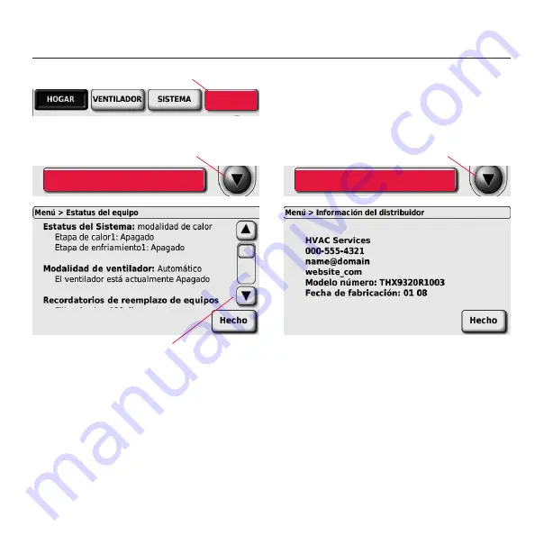 Honeywell THX9000 Prestige HD Operating Manual Download Page 57