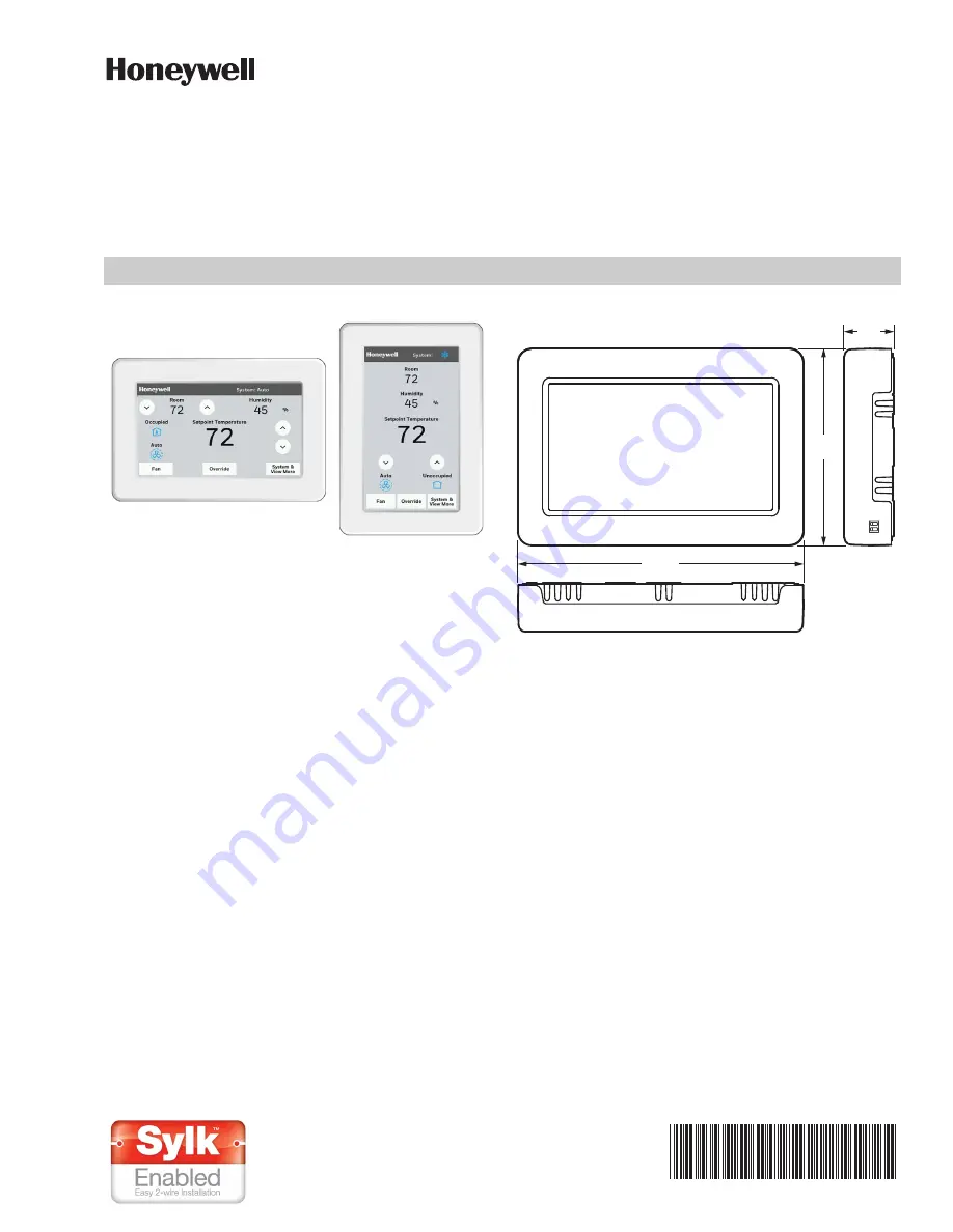 Honeywell TR120 Installation Instructions Manual Download Page 1