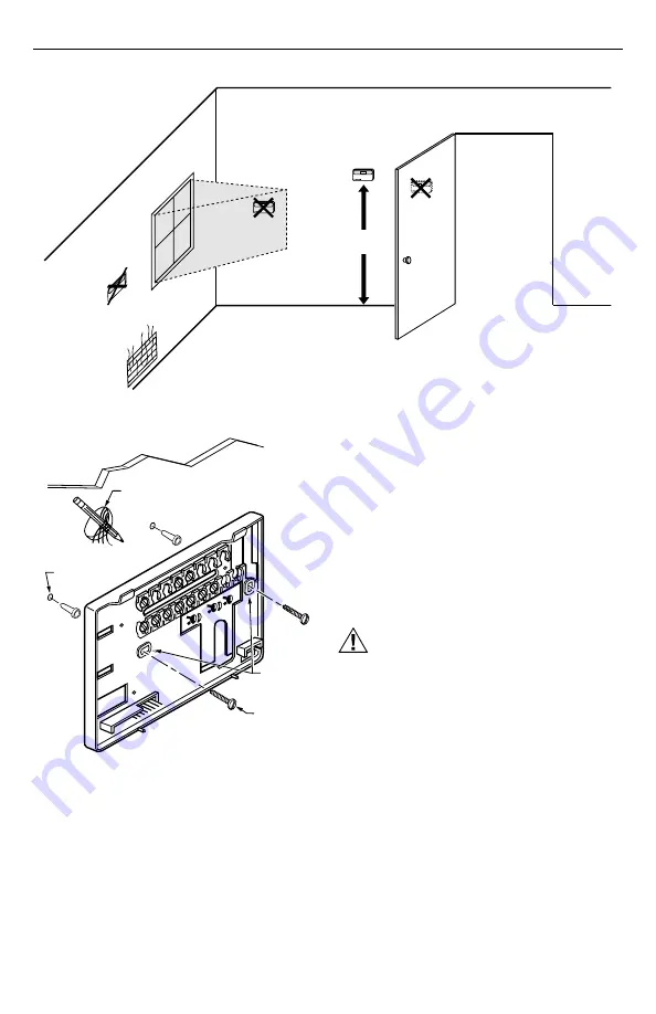 Honeywell Tradeline T8511G Installation Instructions Manual Download Page 2