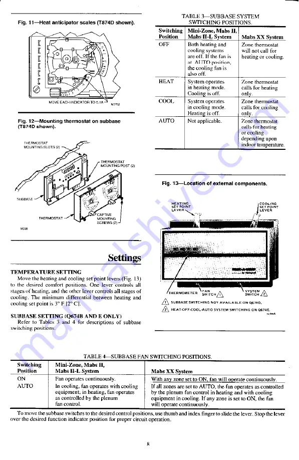 Honeywell TROL-A-TEMP Q674B Скачать руководство пользователя страница 8