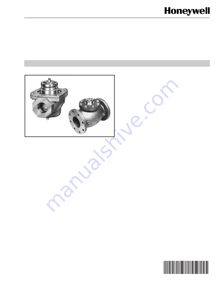 Honeywell V5055A Manual Download Page 1