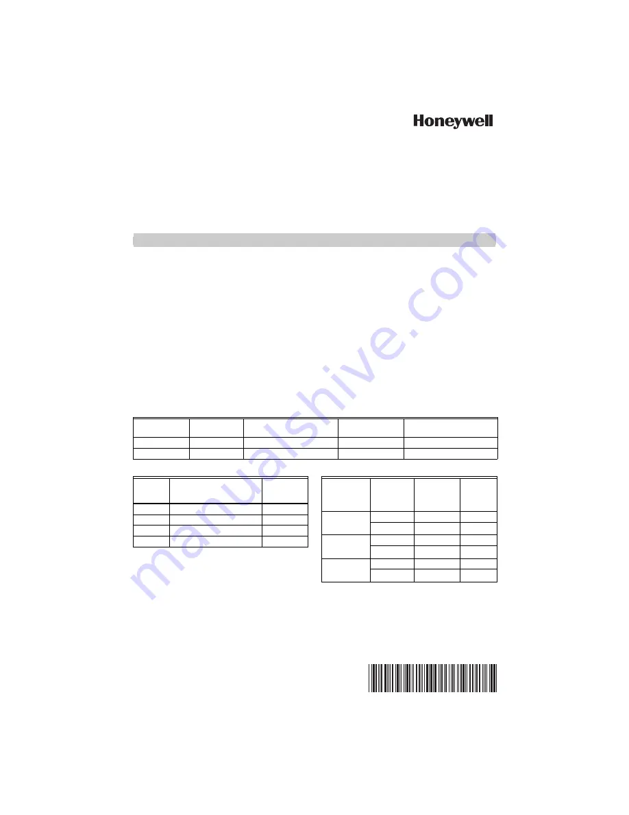 Honeywell V8200A Installation Instructions Manual Download Page 1