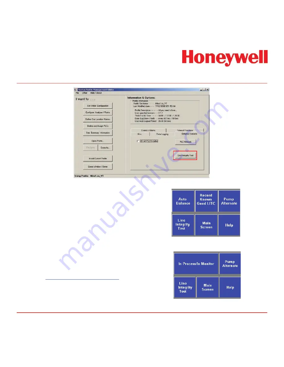 Honeywell Vertex Operating Manual Download Page 316