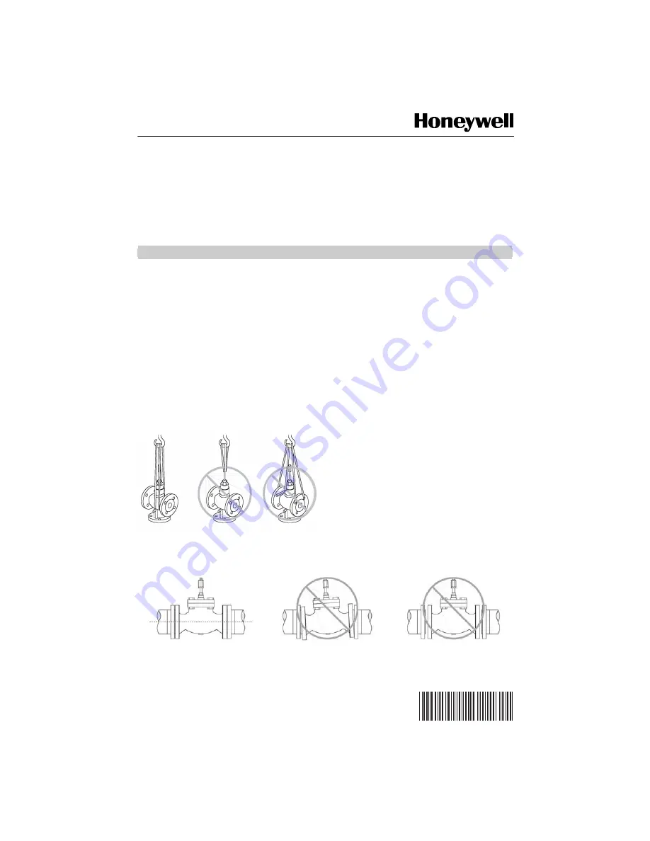 Honeywell VGF Installation Instructions Download Page 1