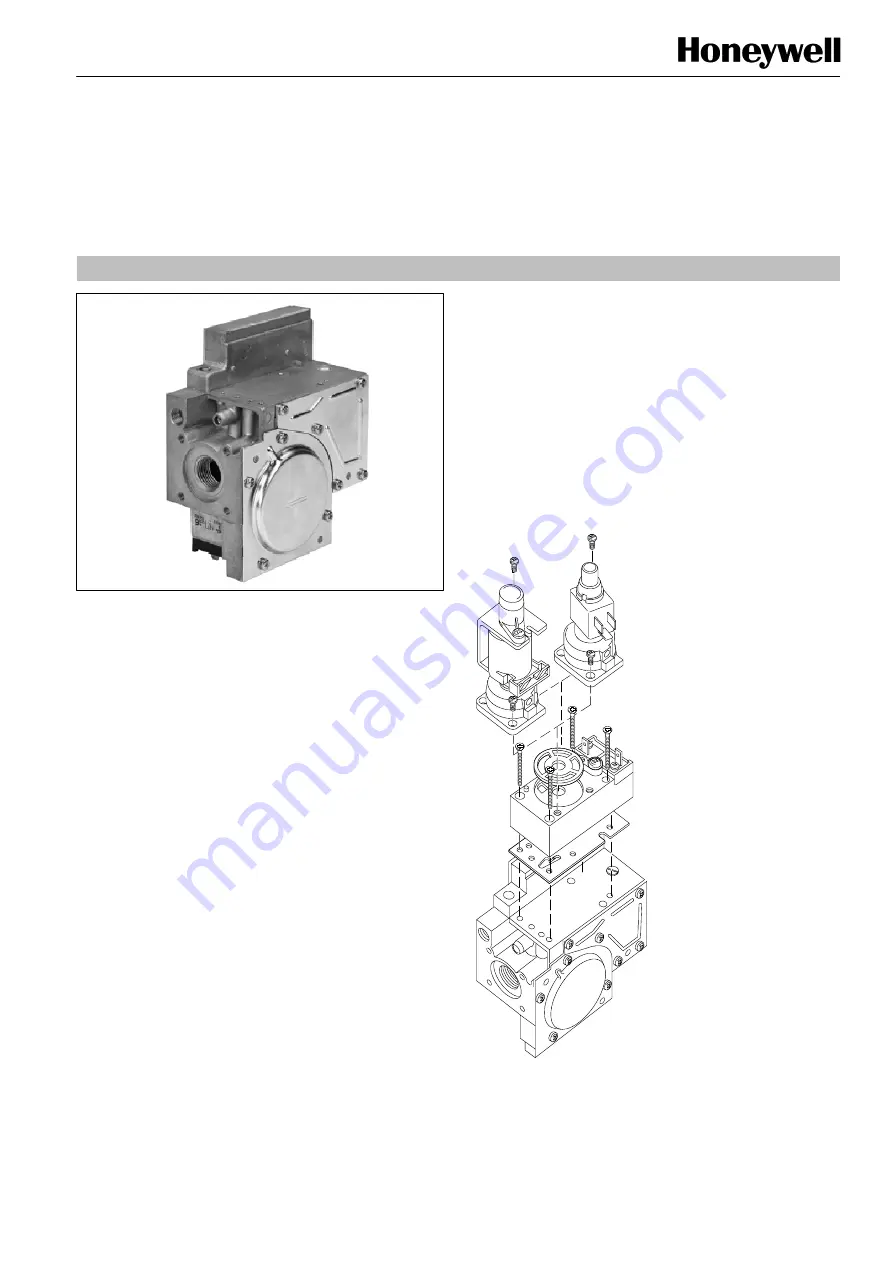 Honeywell VR4920Z 1000 Instruction Sheet Download Page 1