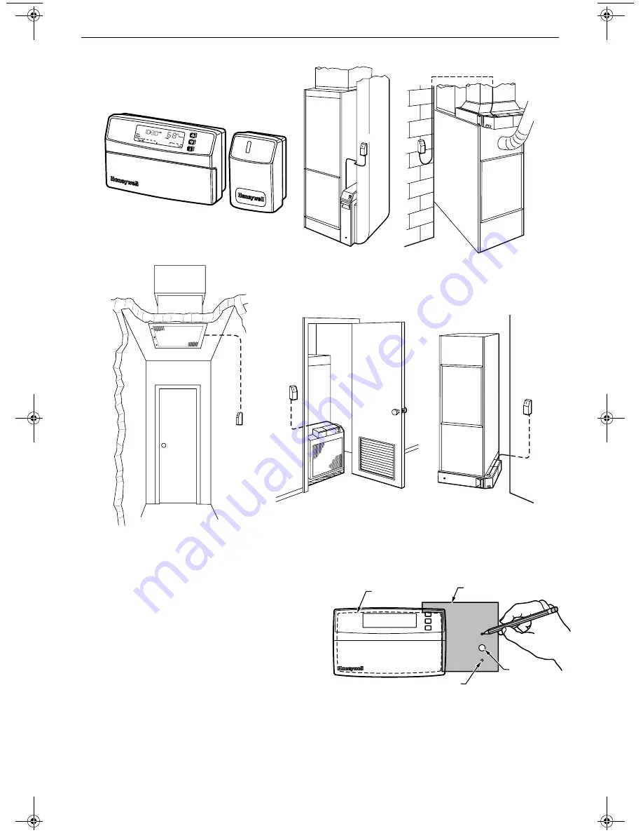 Honeywell W8600F Installation Instructions Download Page 2