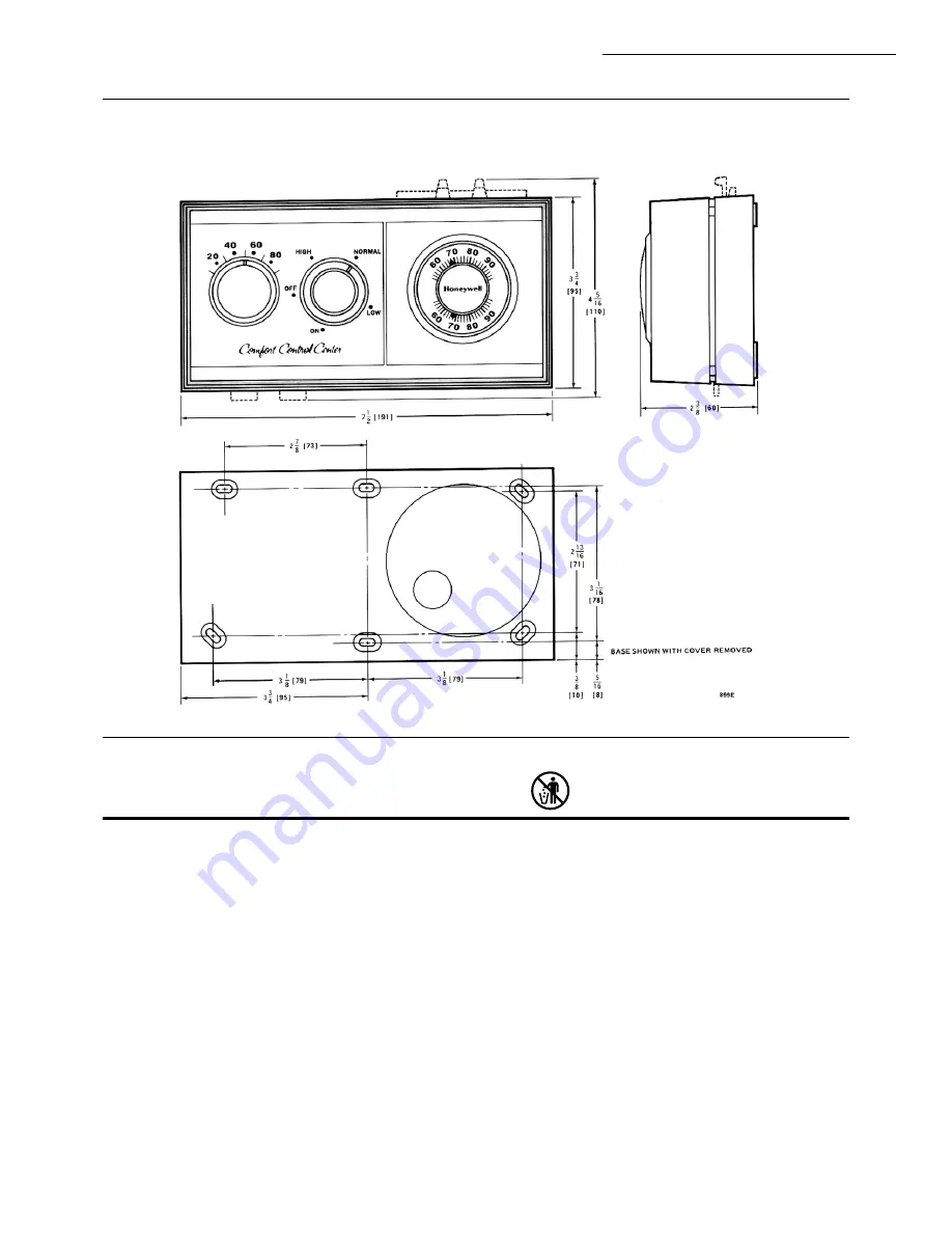 Honeywell W884B Скачать руководство пользователя страница 3