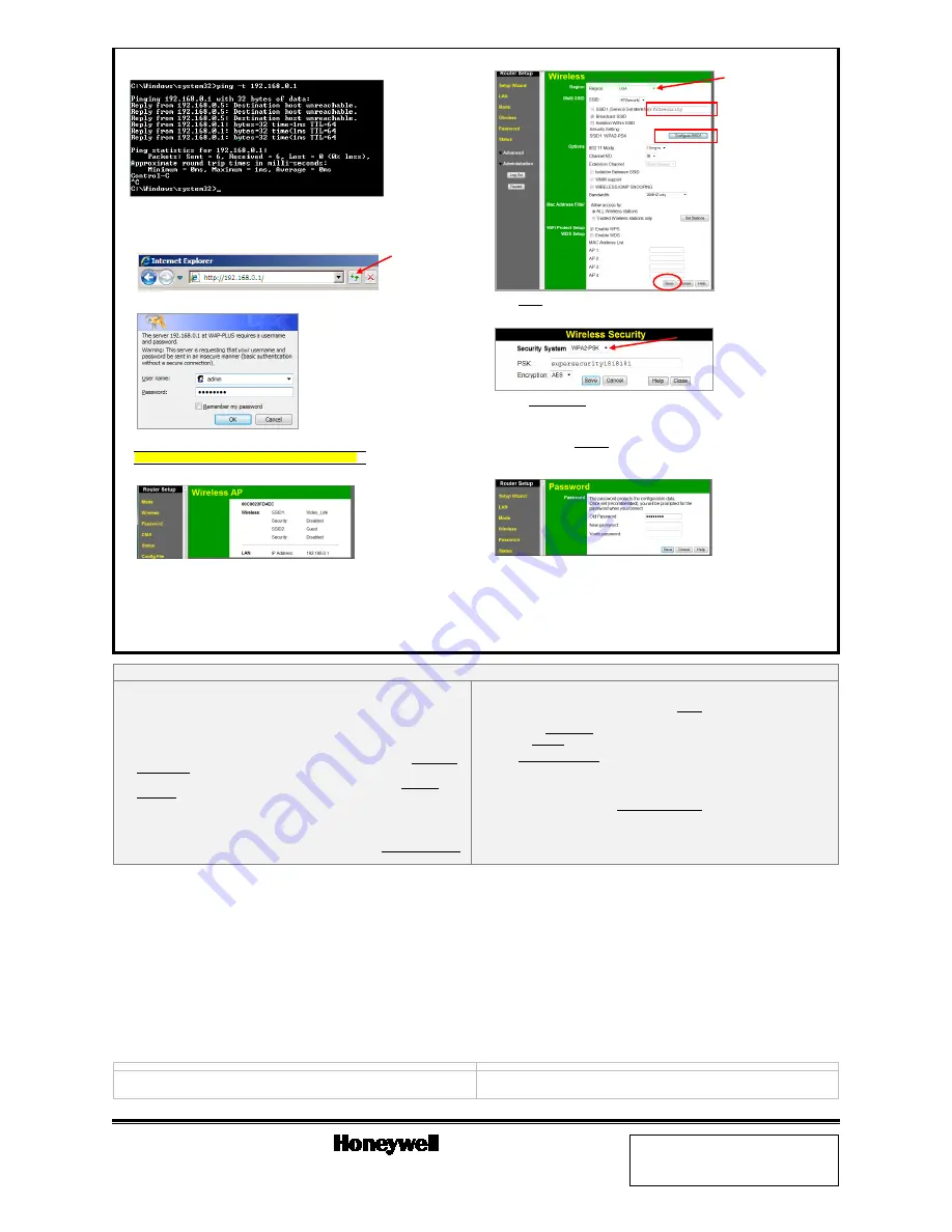 Honeywell WAP-PLUS Quick Installation Manual Download Page 2