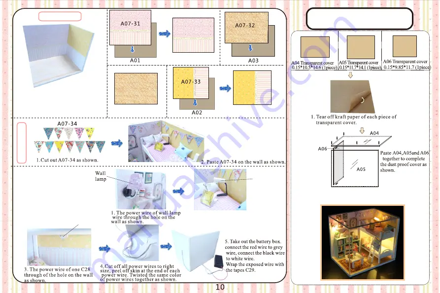 Hongda USA Cheryl's Room M020 Instruction Manual Download Page 11