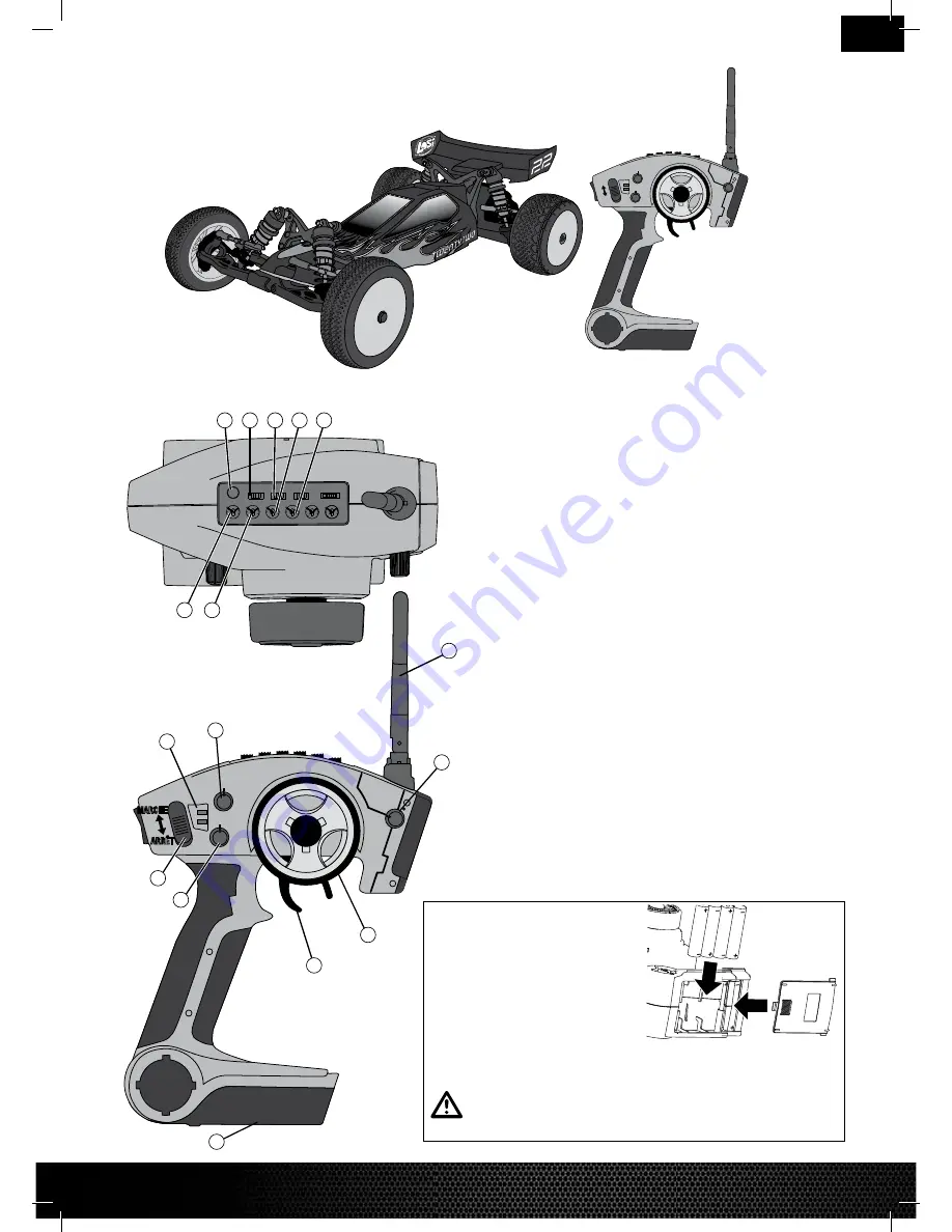 Horizon Hobby Losi 1/10 22 2WD Electric Buggy RTR Instruction Manual Download Page 19