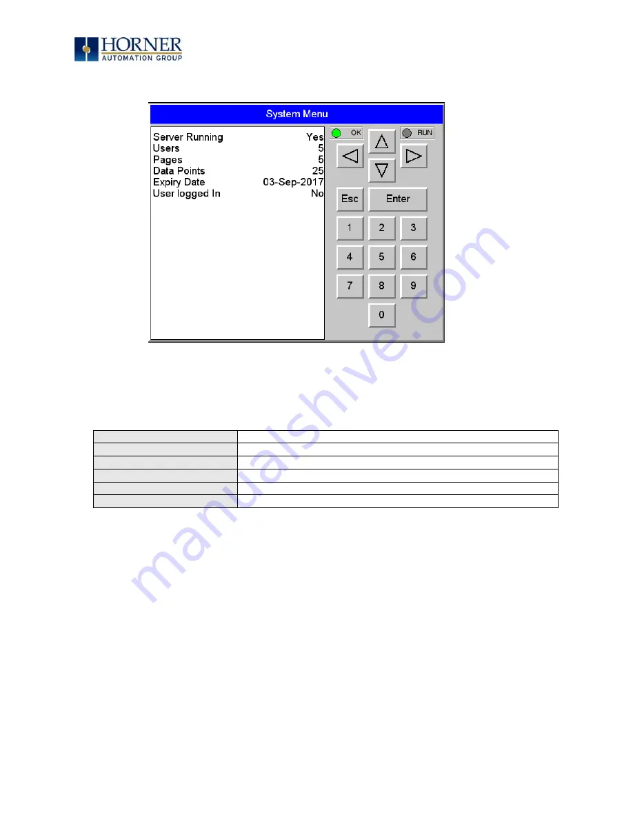 HORNER XL7 OCS User Manual Download Page 65