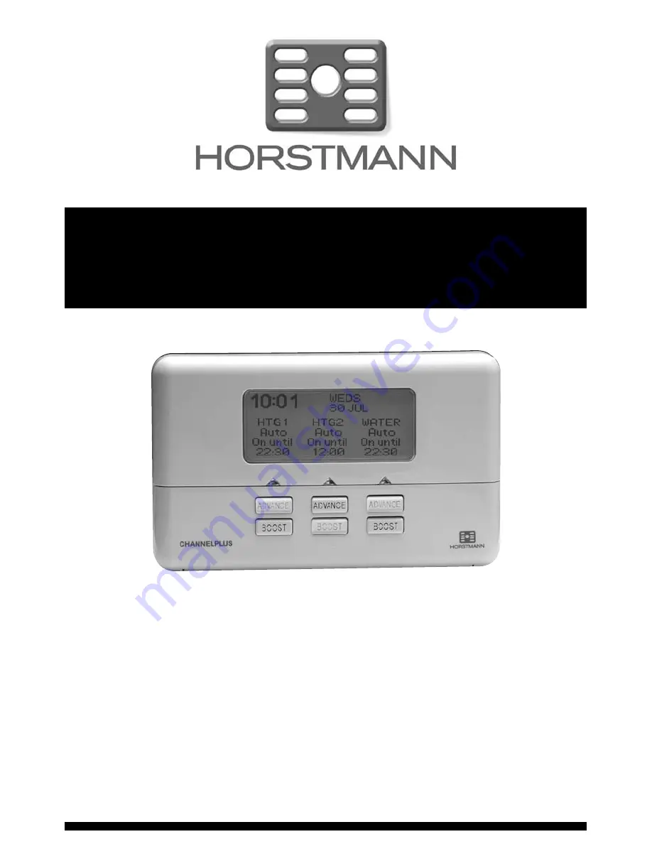 Horstmann ChannelPlus H37VXL Series 2 User Operating Instructions Manual Download Page 1