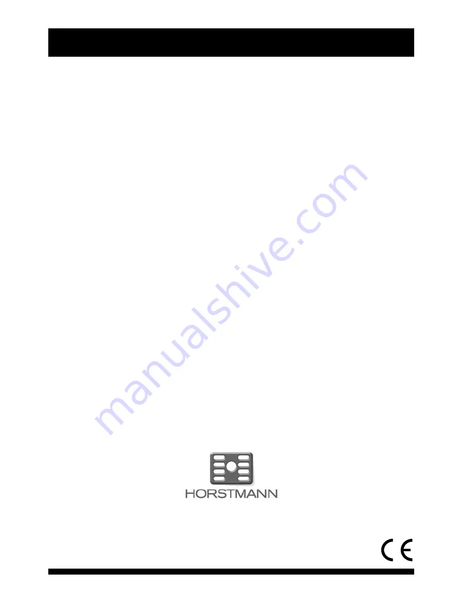 Horstmann ChannelPlus H37VXL Series 2 User Operating Instructions Manual Download Page 12