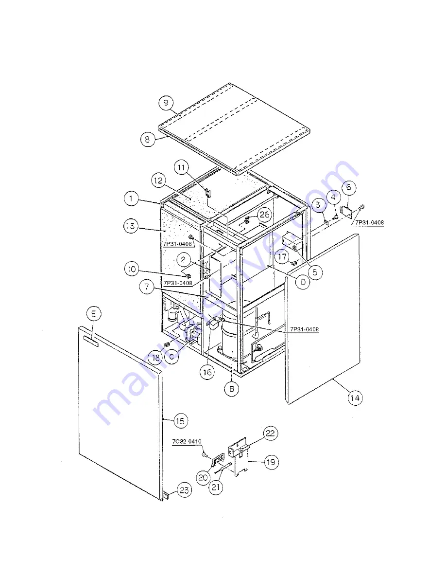 Hoshizaki KM-1300MAF Parts List Download Page 9