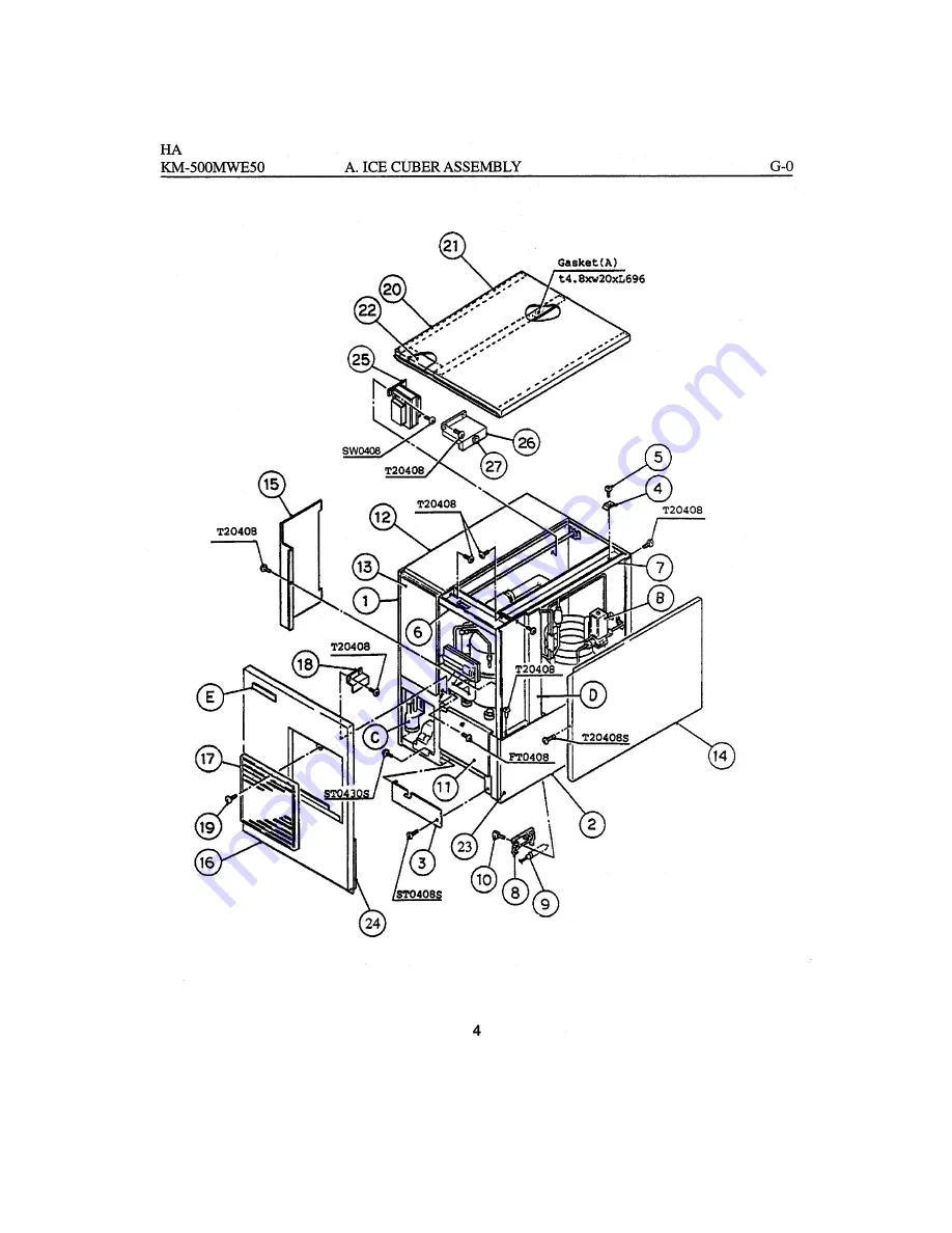 Hoshizaki KM-500MAE50 Скачать руководство пользователя страница 7