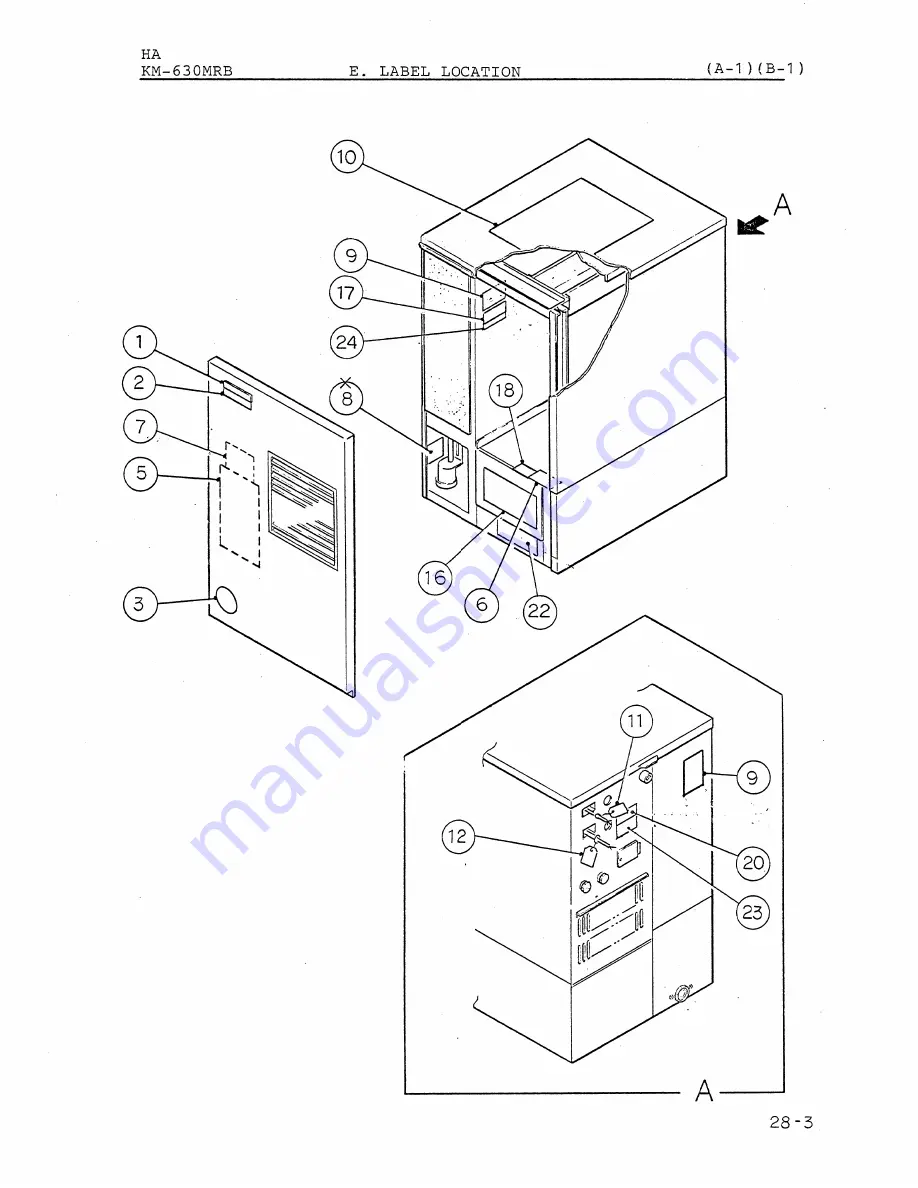 Hoshizaki KM-630MAB Parts List Download Page 76