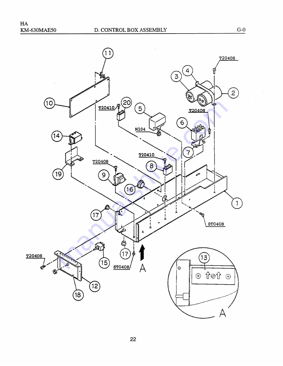 Hoshizaki KM-630MAE-E Parts List Download Page 25