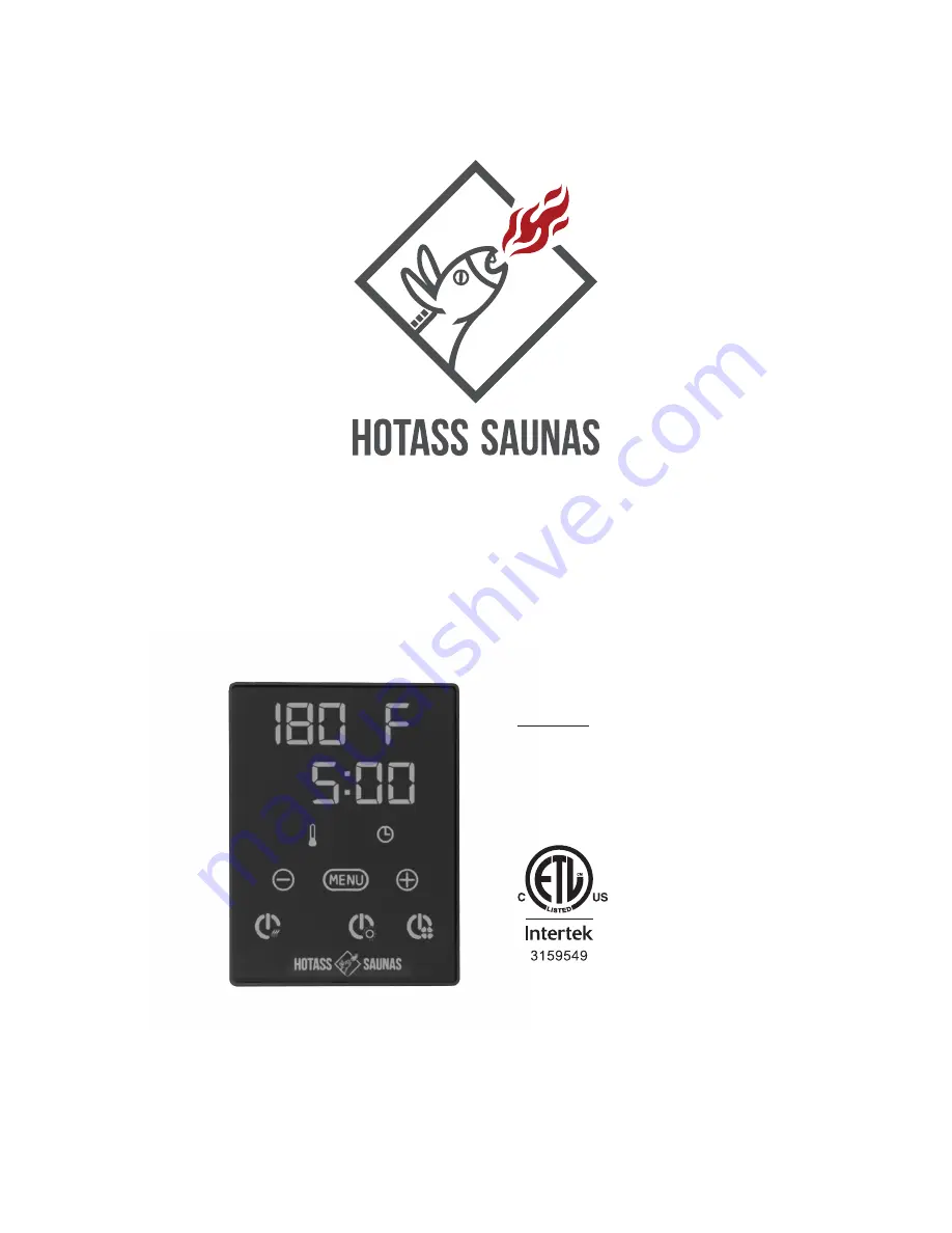 Hotass Saunas ProHeat P300/KIP30W1 Скачать руководство пользователя страница 14