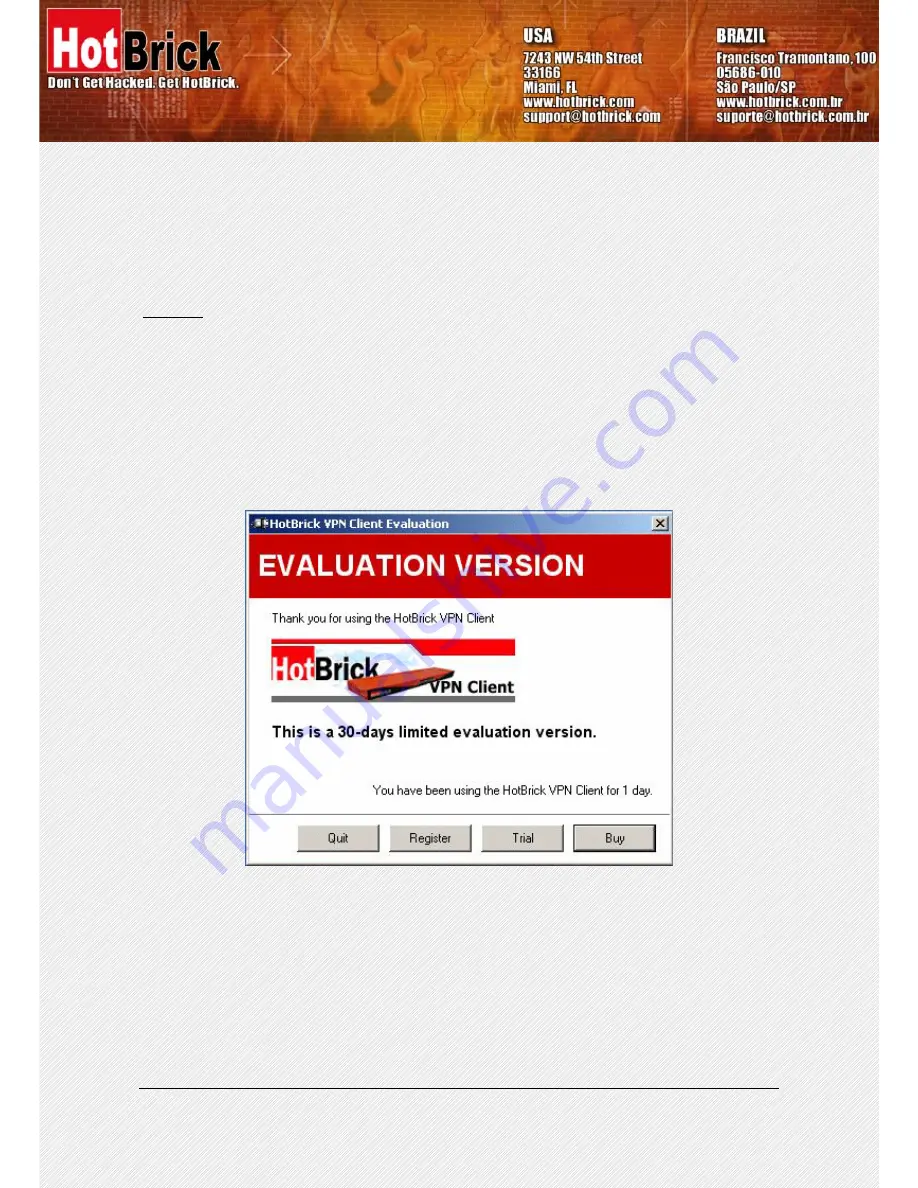 HotBrick VPN Client User Manual Download Page 4