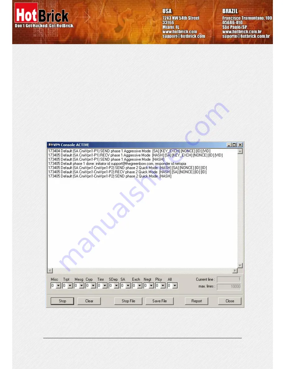 HotBrick VPN Client User Manual Download Page 22