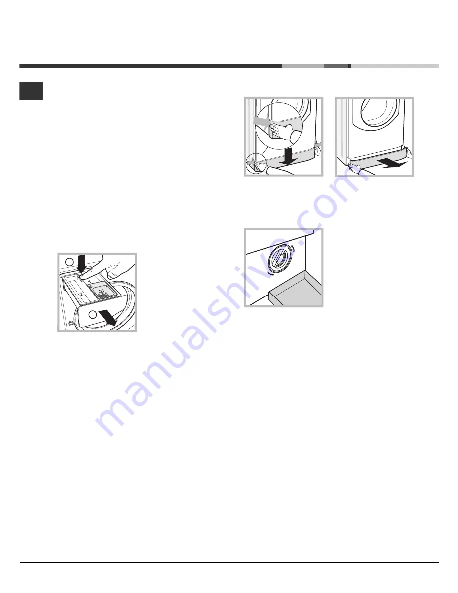 Hotpoint Ariston AQUALTIS AQM8F 49 U Instructions For Installation And Use Manual Download Page 22