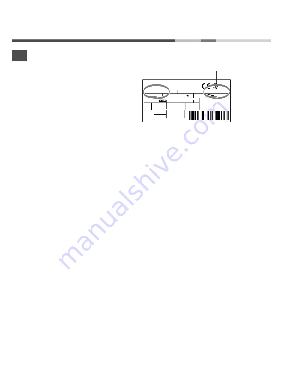 Hotpoint Ariston BC 231 I/HA Operating Instructions Manual Download Page 8