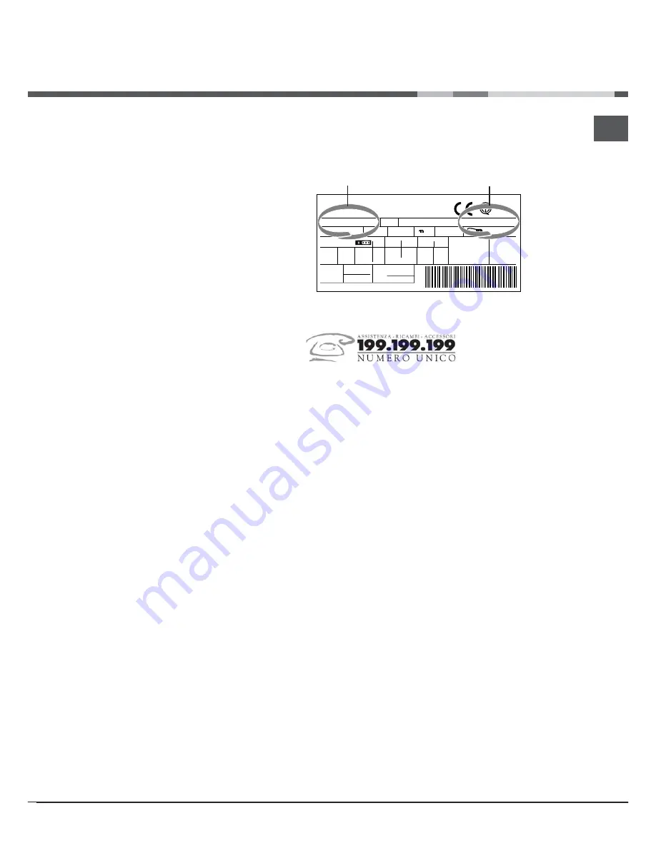 Hotpoint Ariston BS 30 Series Operating Instructions Manual Download Page 9