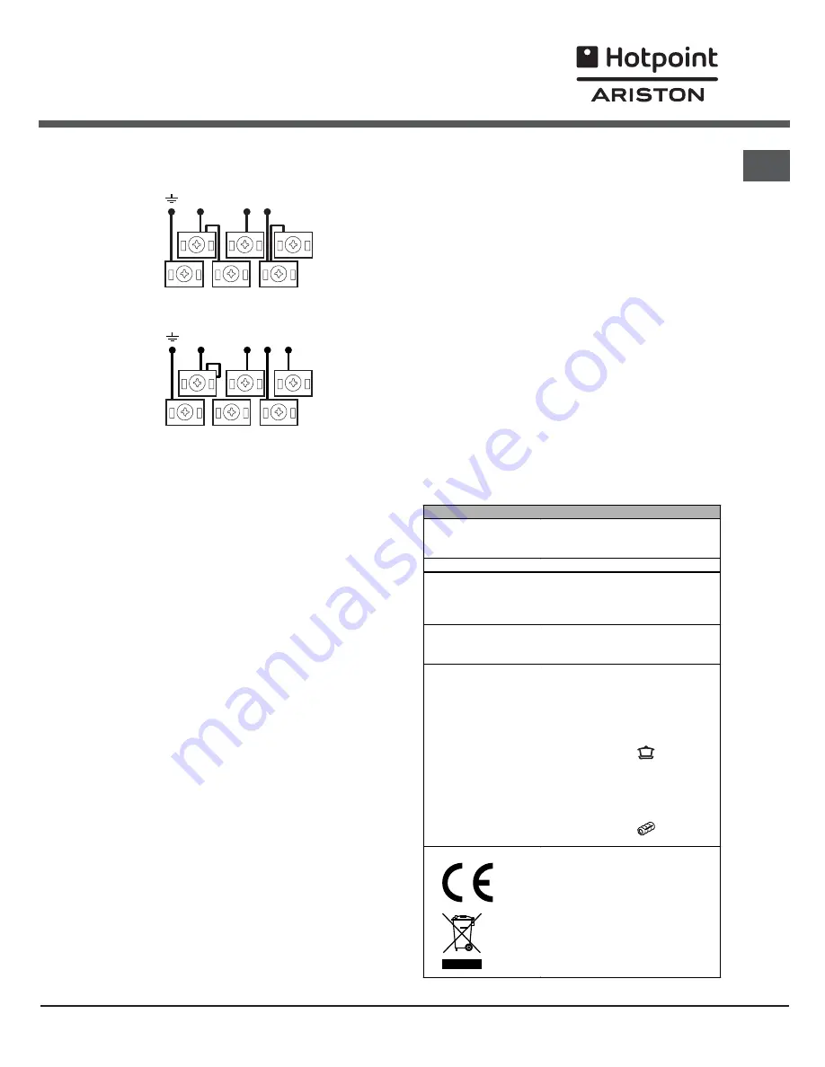 Hotpoint Ariston CI 6I FA R/HA Скачать руководство пользователя страница 3