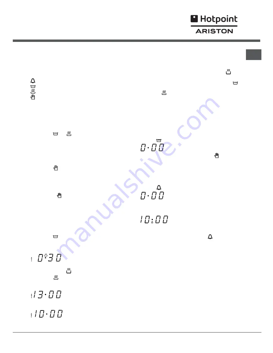 Hotpoint Ariston CP9VP6 DE/HA Operating Instructions Manual Download Page 21