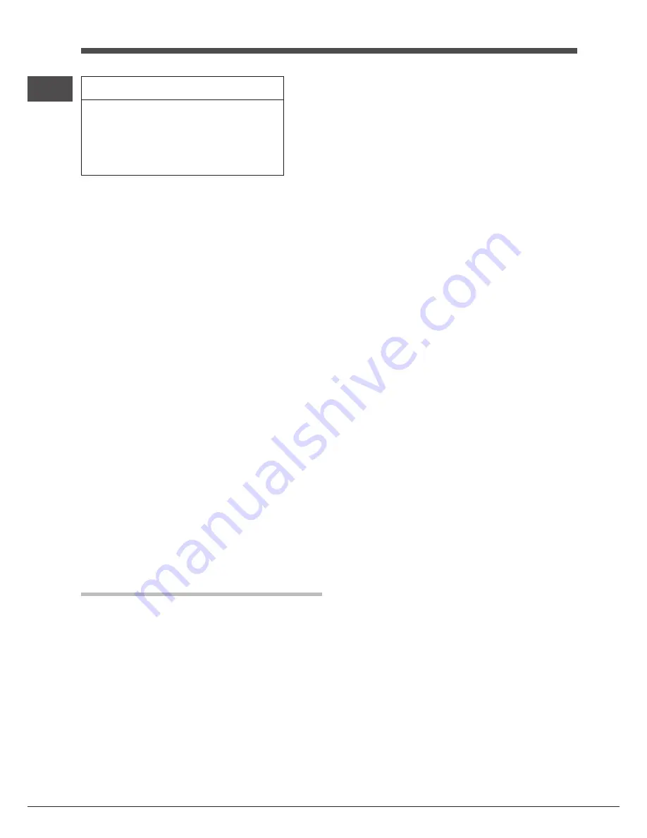 Hotpoint Ariston EBD xxxxx F Operating Instructions Manual Download Page 28