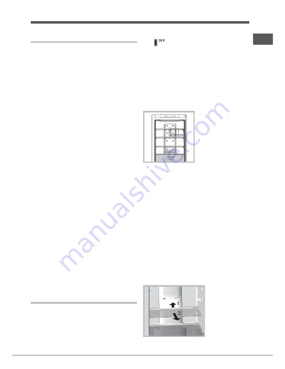 Hotpoint Ariston EBL 18xxx O3 F Operating Instructions Manual Download Page 41