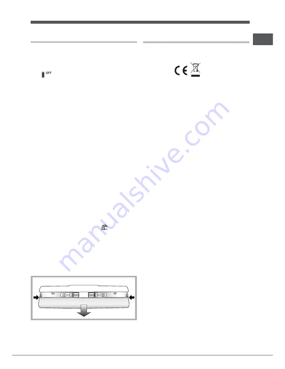 Hotpoint Ariston EBL 18xxx O3 F Operating Instructions Manual Download Page 43