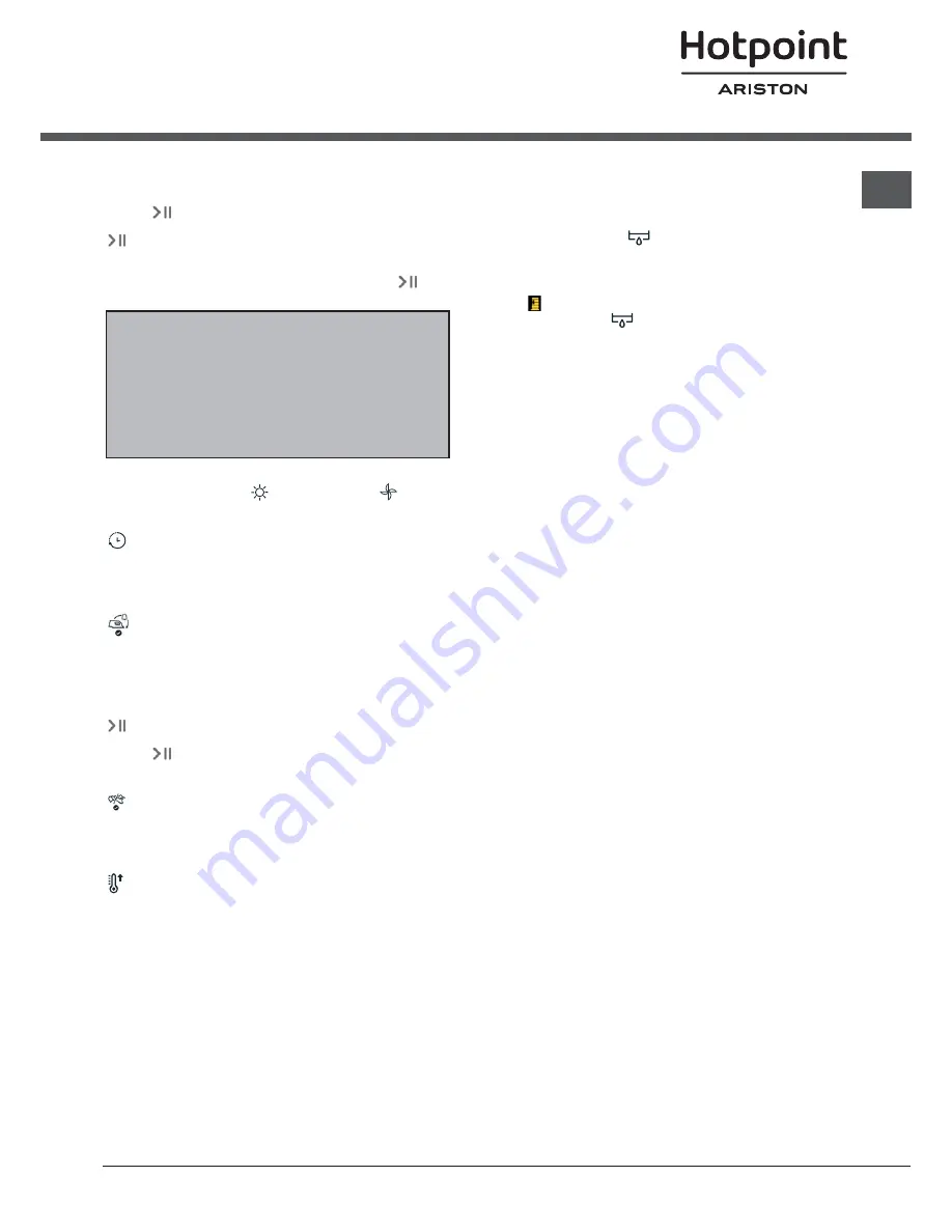 Hotpoint Ariston FTCF 97B Instruction Booklet Download Page 61