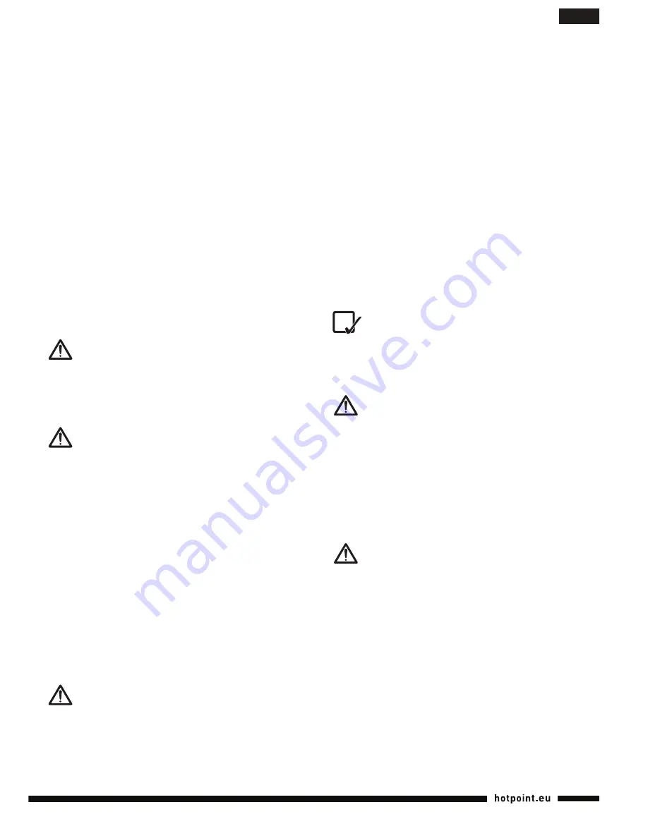 Hotpoint Ariston HB 0701 AX0 Operating Instructions Manual Download Page 35