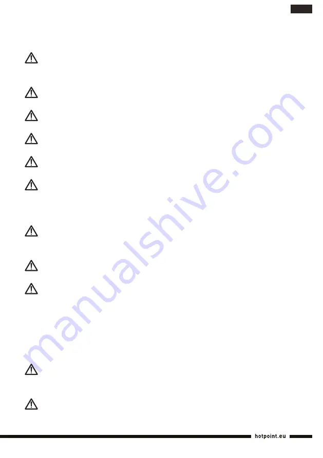 Hotpoint Ariston HB 0806 Operating Instructions Manual Download Page 45