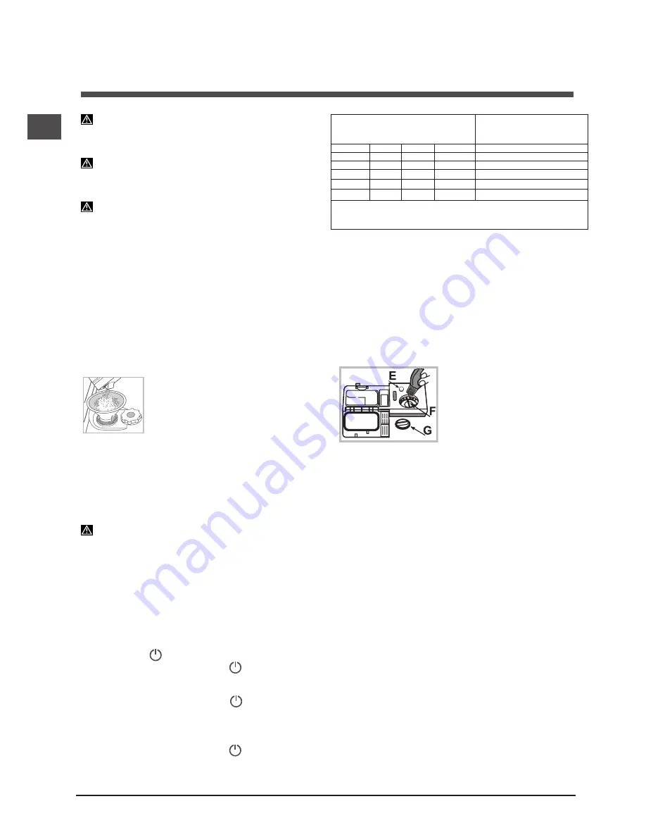 Hotpoint Ariston LSTF 9M117 Скачать руководство пользователя страница 60