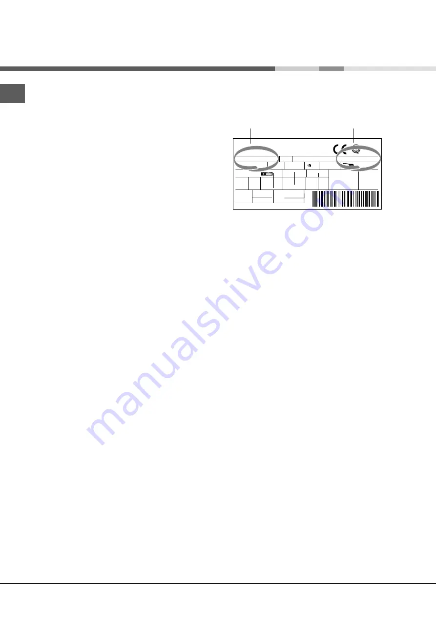 Hotpoint Ariston MBL 1821 CV Operating Instructions Manual Download Page 48