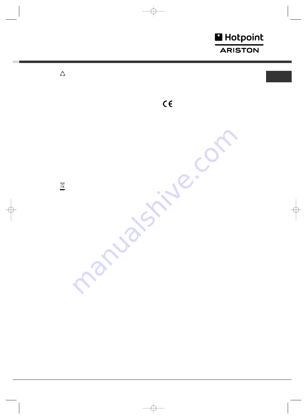 Hotpoint Ariston MSZ 801 D/HA User Manual Download Page 3