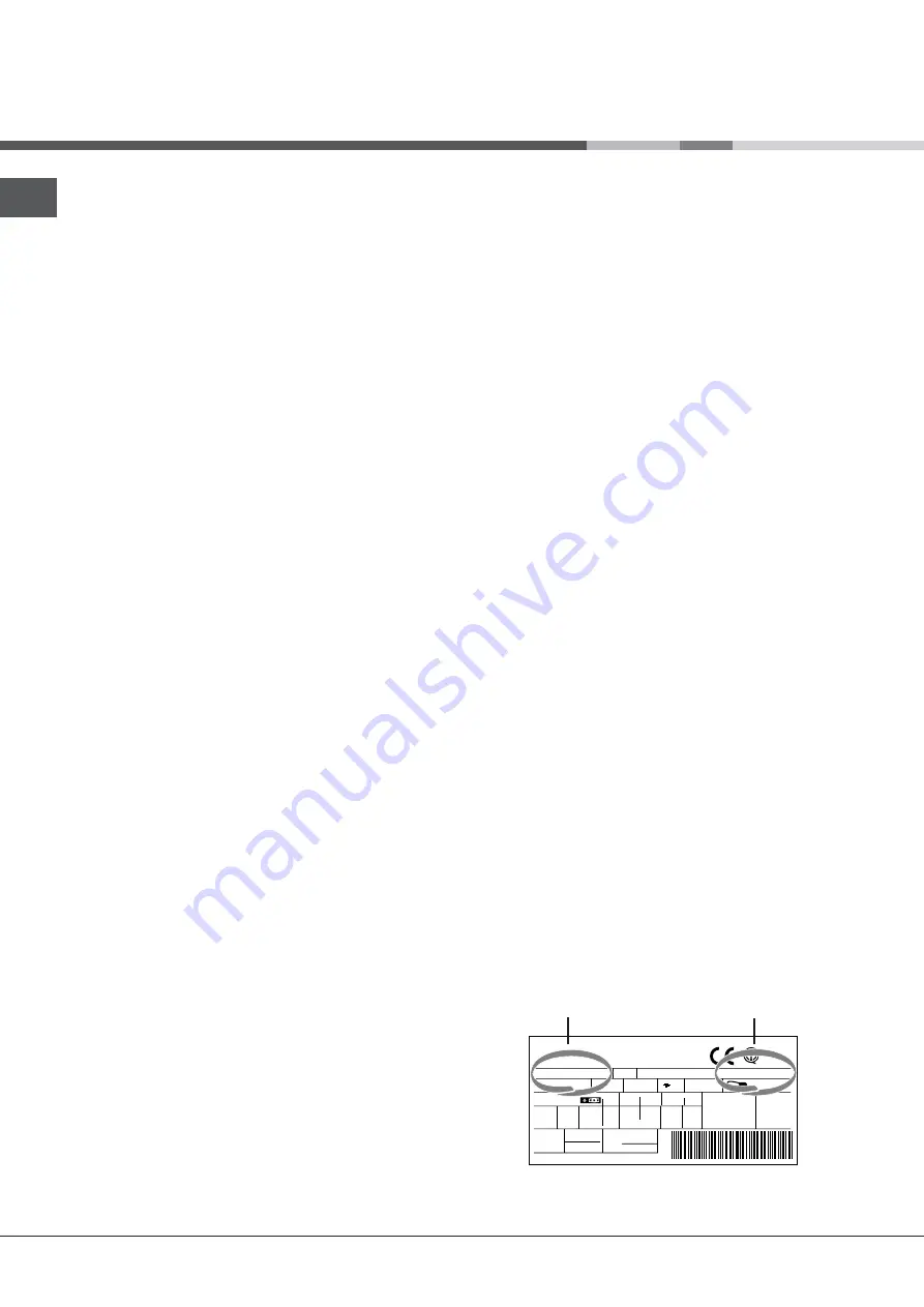 Hotpoint Ariston MTM 1911 F/HA Operating Instructions Manual Download Page 32