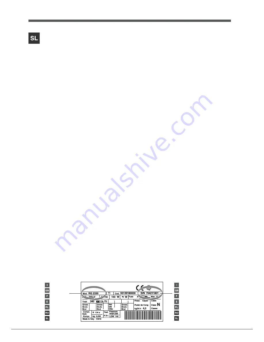 Hotpoint Ariston NMBL 19 series Скачать руководство пользователя страница 5