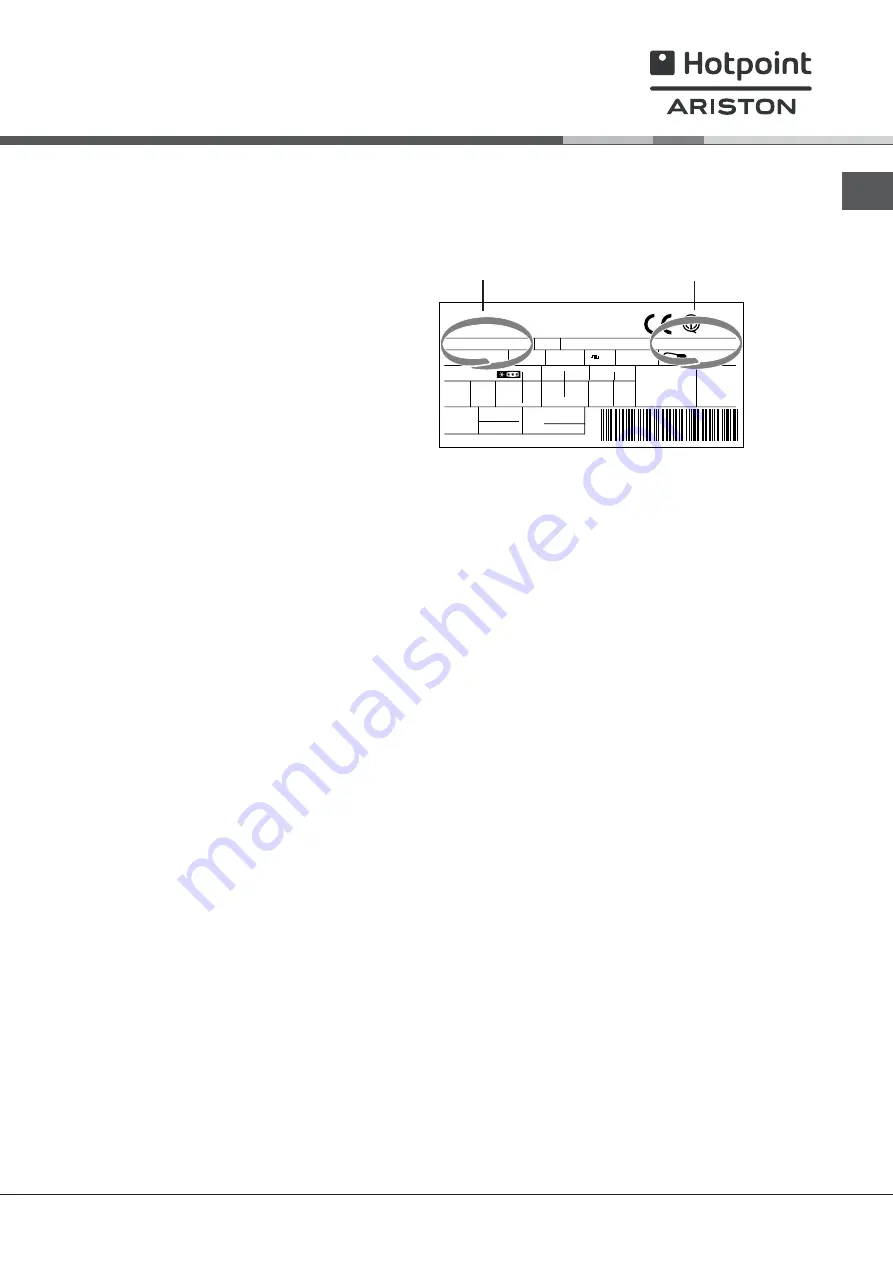 Hotpoint Ariston NMTP 1912 F/HA Operating Instructions Manual Download Page 59