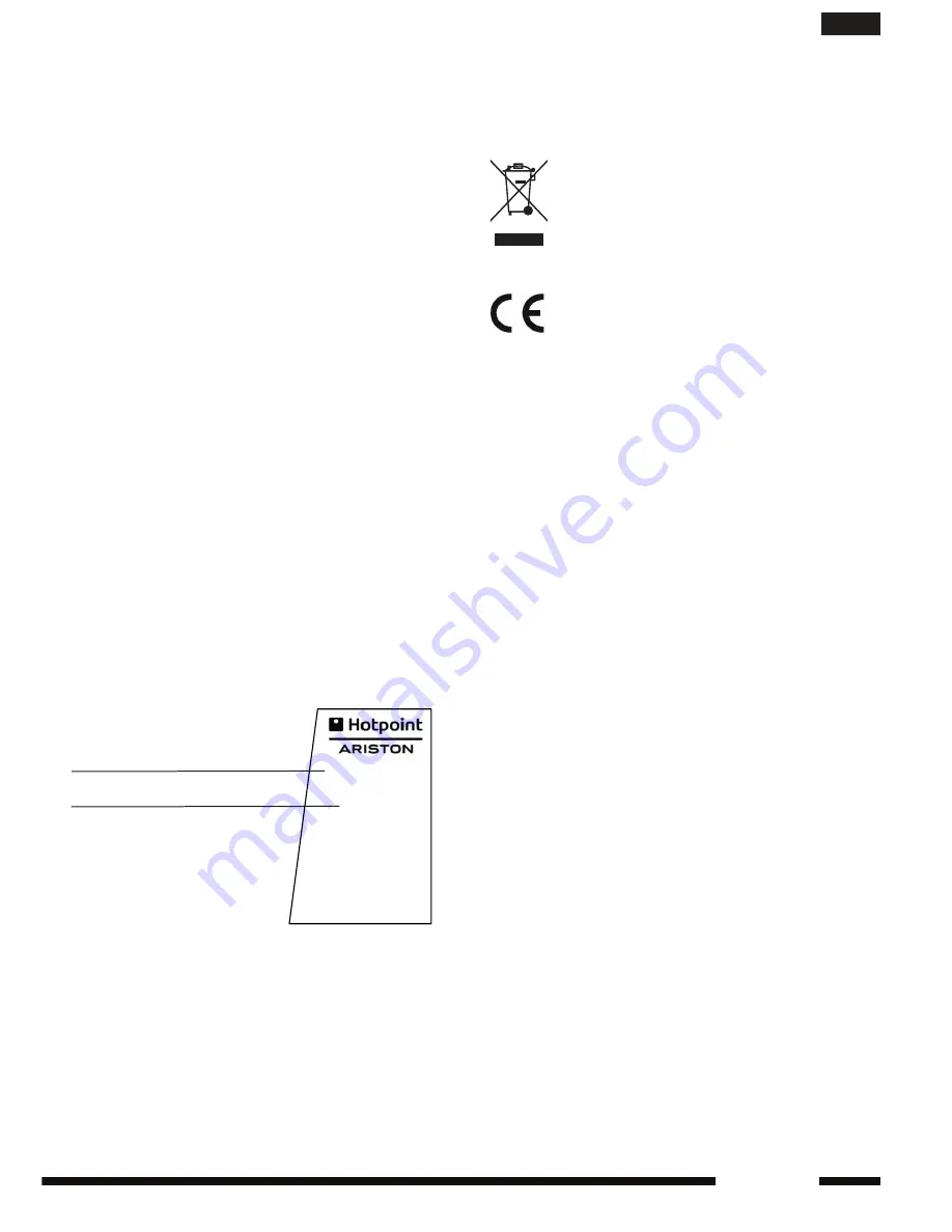 Hotpoint Ariston SI C35 CKG Operating Instructions Manual Download Page 31