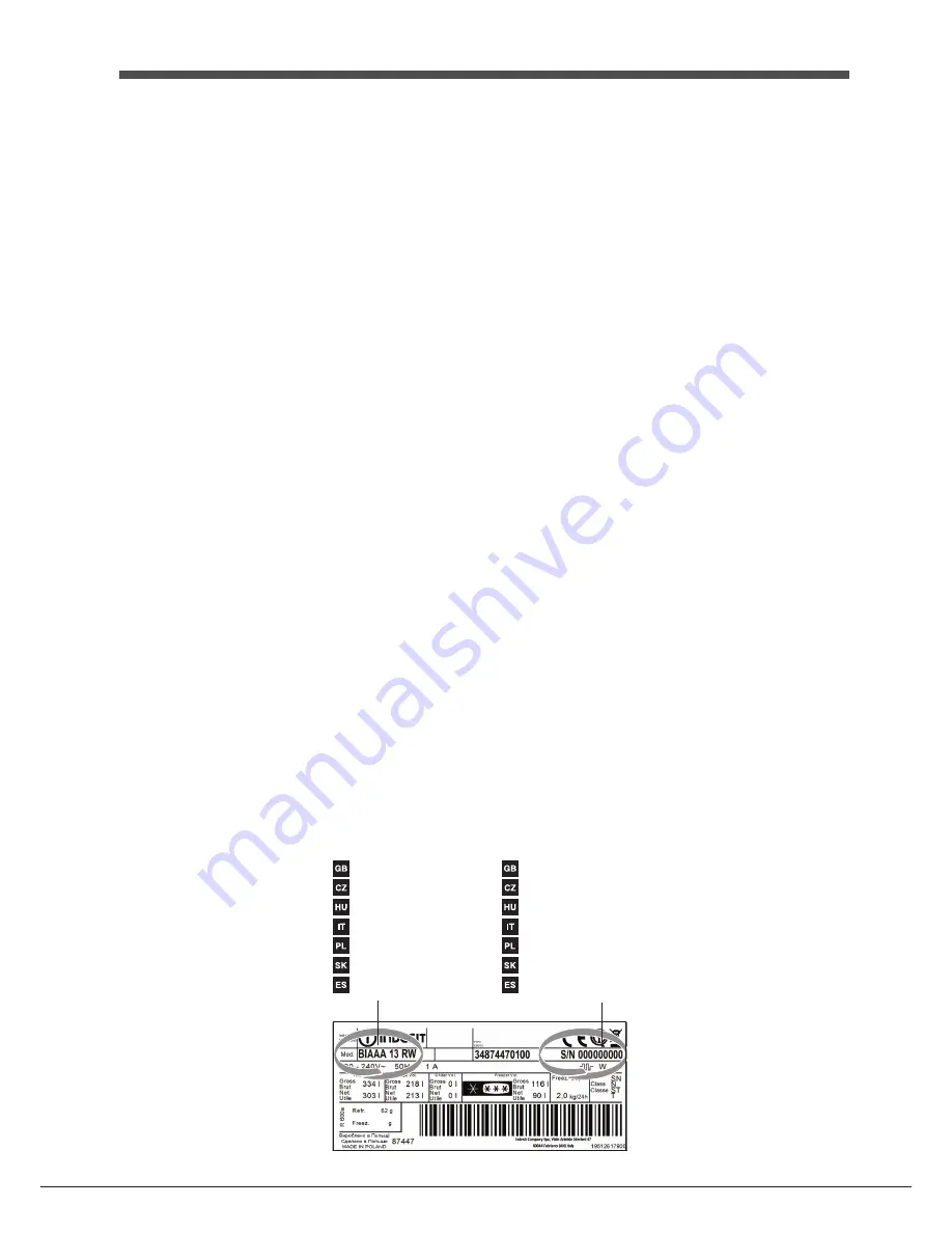 Hotpoint Ariston XH8 series Operating Instructions Manual Download Page 4