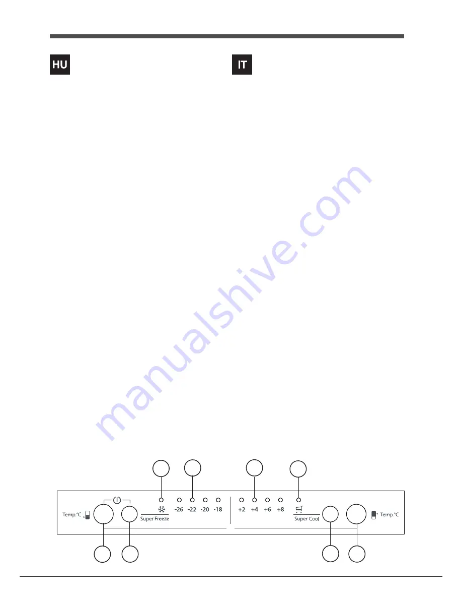 Hotpoint Ariston XH8 series Operating Instructions Manual Download Page 11